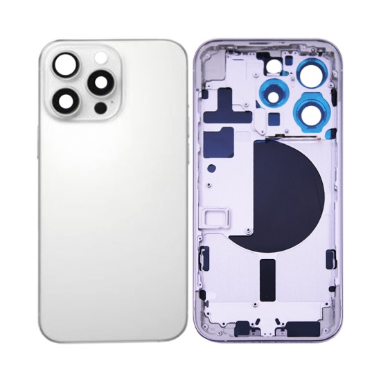 Back Cover+Frame Apple iPhone 15 Pro White Titanium